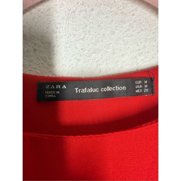 Zara Trafaluc Collection Red Asymmetric Tank Top Size M - Picture 2 of 7